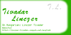 tivadar linczer business card